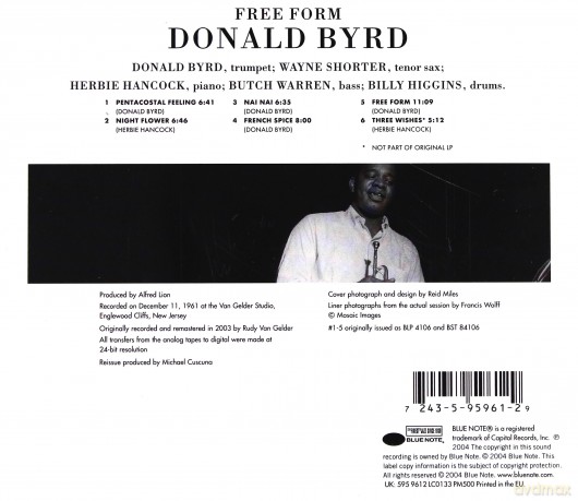 Donald Byrd: Free Form [CD]