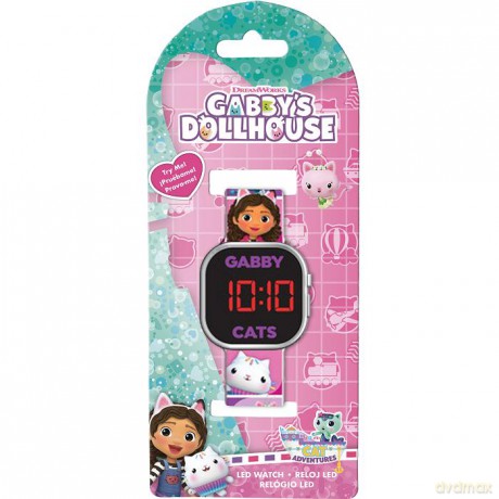 Zegarek LED z kalendarzem Gaabby's Dollhouse GAB4050
