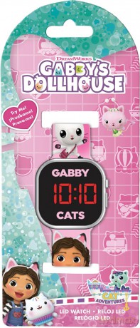Zegarek LED z kalendarzem Gaabby's Dollhouse GAB4078