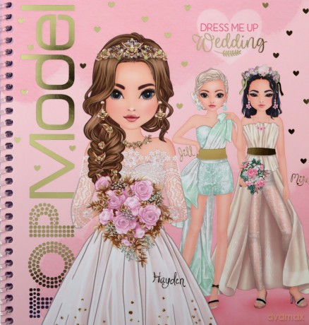 Zestaw Dress Me Up Wedding suknie ślubne TOP Model z naklejkami 12411A