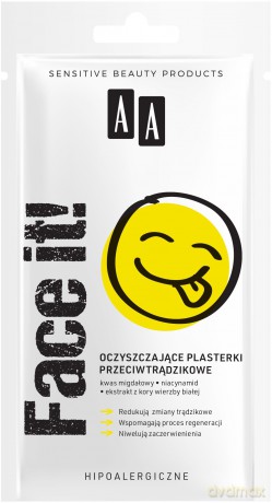 AA Face It! Oczyszczające Plasterki przeciwtrądzikowe 1op. -24 szt