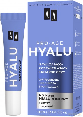 AA Pro-Age Hyalu Nawilżająco-Rozświetlający Krem pod oczy 15 ml