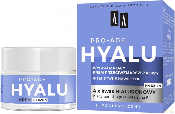 AA Pro-Age Hyalu Wygładzający Krem przeciwzmarszczkowy na dzień 50 ml
