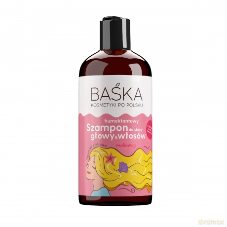 BAŚKA Kosmetyki Po Polsku Humektantowy Szampon do włosów - malinowy 500 ml