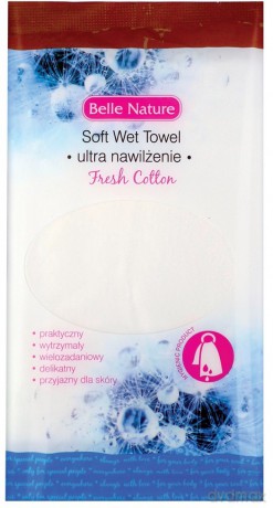 BELLE NATURE Mokry Ręcznik z mikrofibry - Fresh Cotton 1 szt