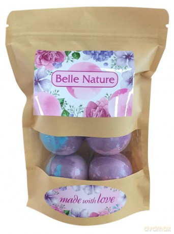 BELLE NATURE Musujące Kule do kąpieli 1op. -(6x50g)