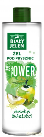 Biały Jeleń #Shower Power Żel pod prysznic odświeżający - Jabłko 400 ml