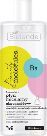 Bielenda Beauty Molecules. Balansujący Płyn micelarny niacynamidowy - do cery problematycznej 500 ml