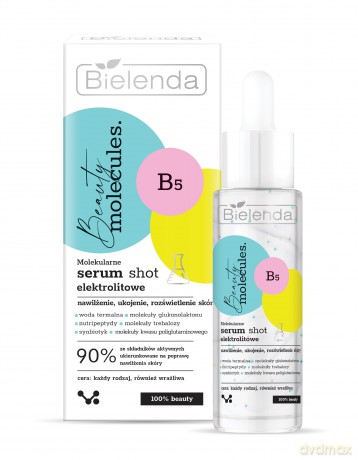 Bielenda Beauty Molecules. Molekularne Serum Shot elektrolitowe - do każdego rodzaju cery 30 ml