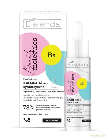 Bielenda Beauty Molecules. Molekularne Serum Shot synbiotyczne - do cery wrażliwej i odwodnionej 30 ml
