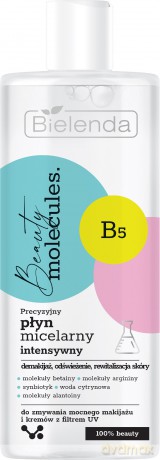 Bielenda Beauty Molecules. Precyzyjny Płyn micelarny intensywny - do zmywania mocnego makijażu 500 ml