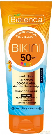 Bielenda Bikini Baby Ochronne Mleczko do opalania dla dzieci i niemowląt SPF50 100 ml