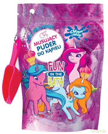 CHLAPU CHLAP Puder do kąpieli - Lody Malinowe 150g