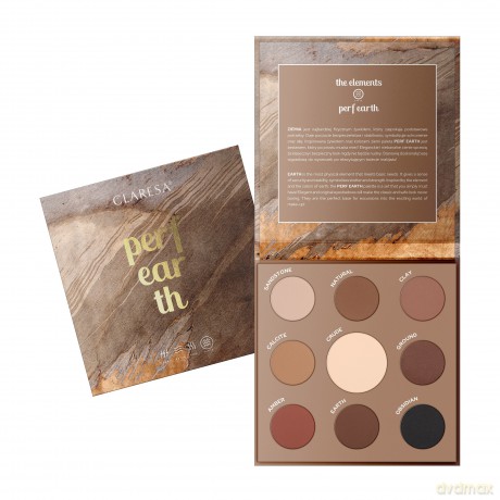 CLARESA Paleta Cieni do powiek (9) Perf Earth 1 szt