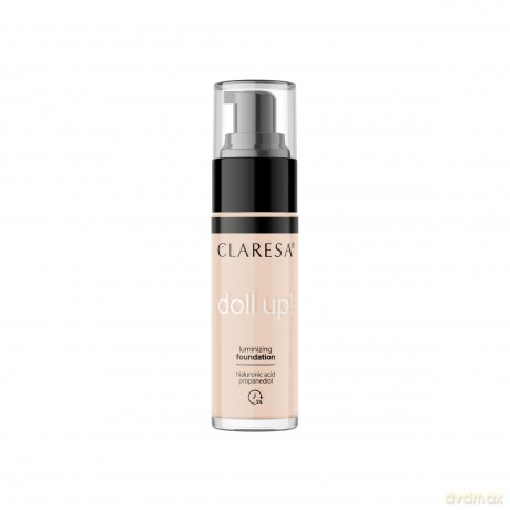 CLARESA Podkład rozświetlający Doll Up! nr 04 medium 34g
