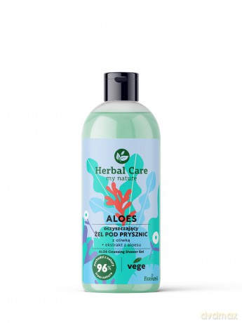 FARMONA Herbal Care Oczyszczający Żel pod prysznic z oliwką i aloesem - ALOES 500 ml