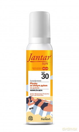 FARMONA Jantar Sun Bursztynowa Pianka do opalania ze złotym pyłem SPF30 - nawilżająca 150 ml