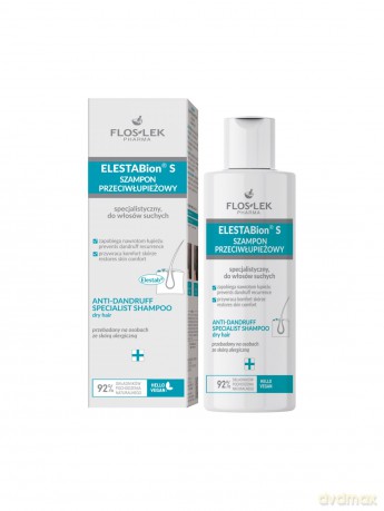 FLOSLEK Pharma ELESTABion S Szampon przeciwłupieżowy do włosów suchych 150 ml