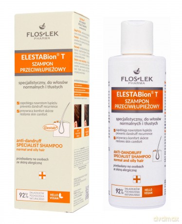 FLOSLEK Pharma ELESTABion T Szampon przeciwłupieżowy do włosów normalnych i tłustych 150 ml