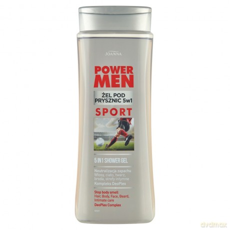 Joanna Power Men Żel pod prysznic 5w1 Sport 300 ml