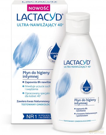 Lactacyd 40+ Ultra - Nawilżający Płyn do higieny intymnej 200 ml