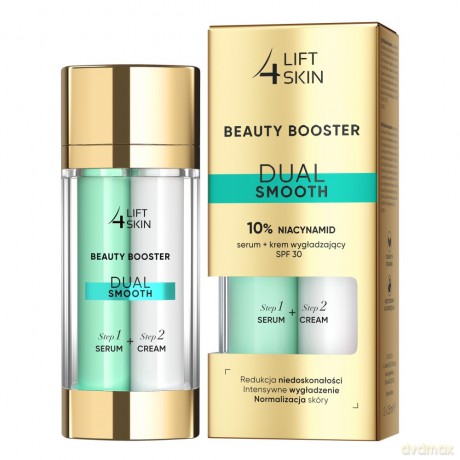 Lift 4 Skin Beauty Booster Dual Smooth Serum + Krem wygładzający SPF30 1op. (2x15 ml)