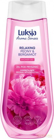 Luksja Aroma Senses Odprężający Żel pod prysznic - Peonia i Bergamotka 500 ml