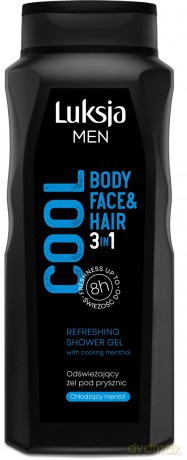 Luksja Men Odświeżający Żel pod prysznic 3w1 Cool 500 ml