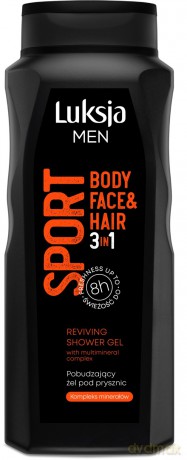 Luksja Men Pobudzający Żel pod prysznic 3w1 Sport 500 ml