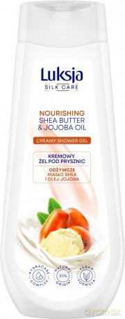 Luksja Silk Care Odżywczy Kremowy Żel pod prysznic - Masło Shea i Olej Jojoba 500 ml