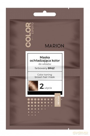 Marion Color Esperto Maska do włosów ochładzająca kolor - farbowany brąz 20 mlx2