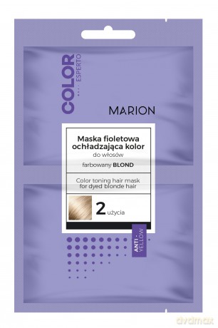 Marion Color Esperto Maska fioletowa do włosów ochładzająca kolor - farbowany blond 20 mlx2