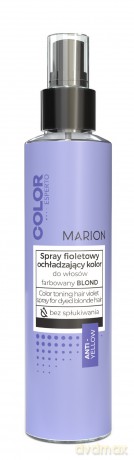 Marion Color Esperto Spray fioletowy do włosów ochładzający kolor - farbowany blond 150 ml
