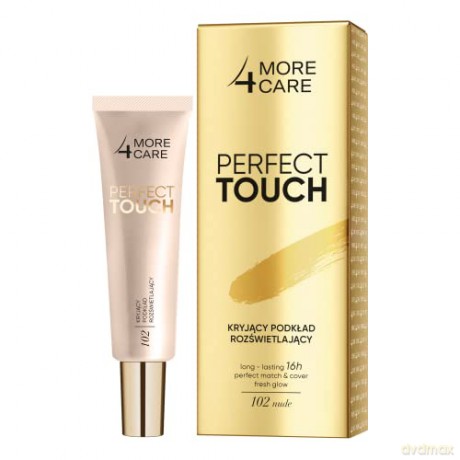 More4Care Perfect Touch Kryjący Podkład rozświetlający nr 102 Nude 30 ml