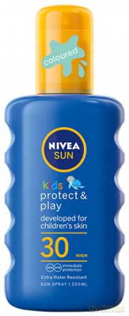 Nivea Sun Balsam do opalania Protect&Play SPF30 - koloryzujący spray dla dzieci 200 ml