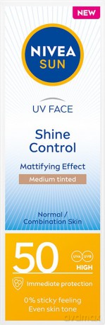 Nivea Sun Krem matujący do twarzy Shine Control SPF 50+ 50 ml