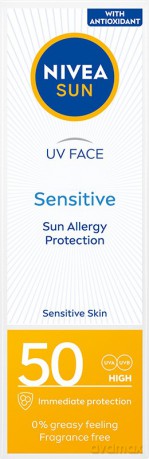 Nivea Sun Krem ochronny do cery wrażliwej SPF 50+ 50 ml