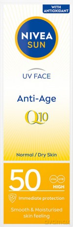 Nivea Sun Krem przeciwzmarszczkowy Anti-Age Q10 SPF 50+ 50 ml