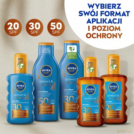 Nivea Sun Olejek aktywujący opaleniznę Protect&Bronze SPF30 200 ml