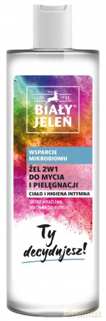 POL. BIAŁY J. Żel d/ciała i hig. intymnej 2w1 400 ml