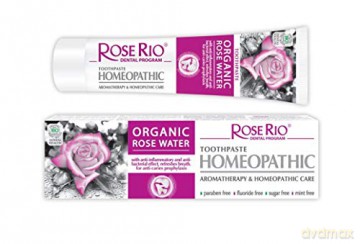 Rose Rio Pasta do zębów HOMEOPATHIC DAMASCENA ROSE WATER - 65 ml