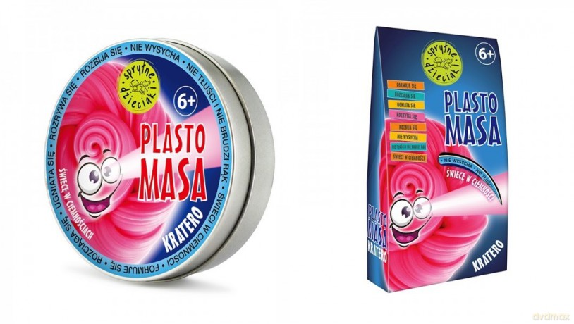 SPRYTNE DZIECIAKI Plastomasa Kratero - różowa 50g