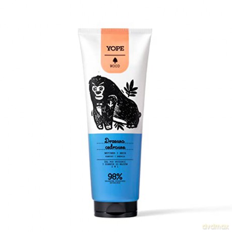 YOPE Wood Żel pod prysznic i szampon 2w1 Drzewo Cedrowe 250 ml