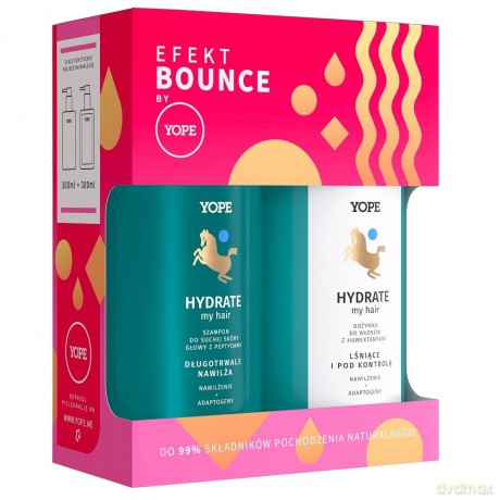 YOPE Zestaw prezentowy Hydrate My Hair (szampon 300 ml+odżywka 300 ml) 1op.