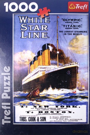 TREFL 1000 El. Titanic - Plakat Retro 1911 rok (10282) [PUZZLE]
