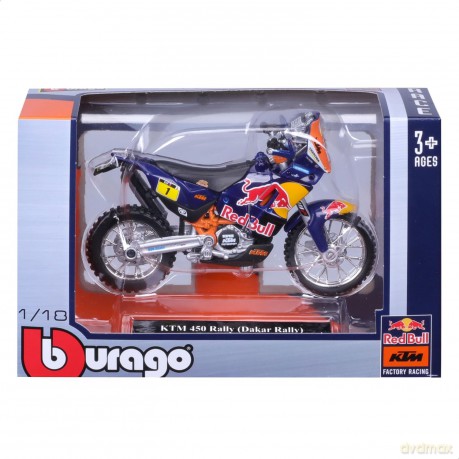 BBU 1:18 RedBull Cycle KTM 450 Rally 51071 10719