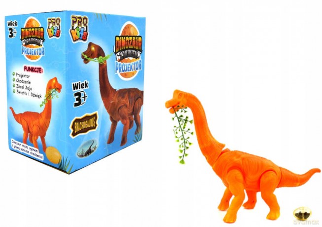 Dinozaur z jajem+projektor PRO Kids 02702