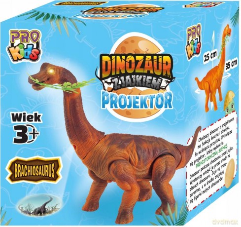 Dinozaur z jajem+projektor PRO Kids 02702