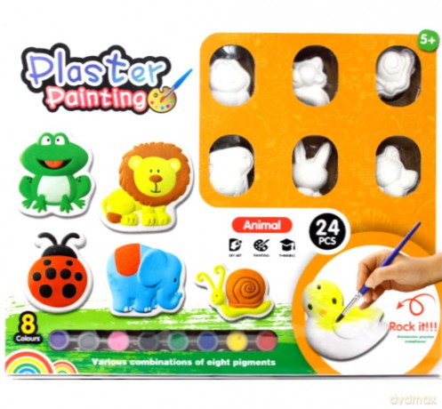 Figurki gipsowe Zwierzątka do malowania 007496 38639
