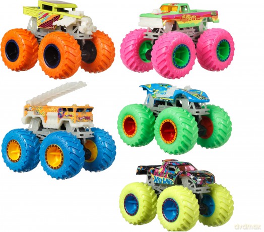 HW Monster Truck 1:64 pojazd św.w ciemn.HCB50 /6